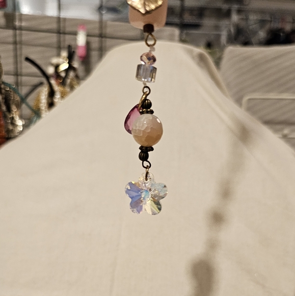 Suncatcher with rose quartz and Swarovski - Picture 9 of 9